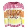 Lola + The Boys Tie Dye Smiley Sweater Girls
