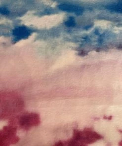 Lola + The Boys Girls Watercolor Sky Fuzzy Sweatshirt