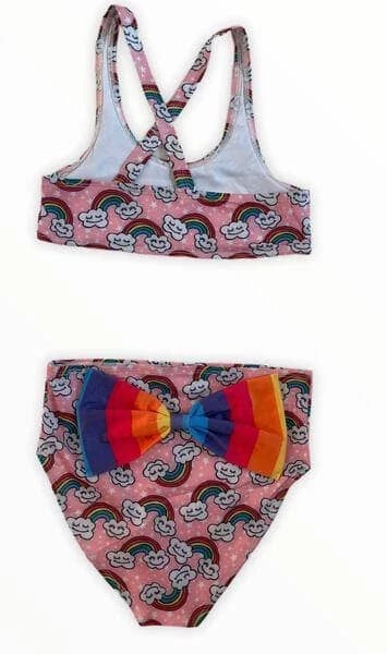 Best Sale ๐ฅฐ Lola + The Boys ๐ง Girls Double Rainbow 2 Piece ๐ฉฑ Swimsuit ๐ 8 Lola + The Boys Girls Double Rainbow 2 Piece Swimsuit