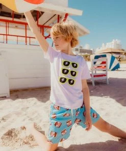 Lola & The Boys Boys Nutella Swim Shorts | Boy's Swimsuit