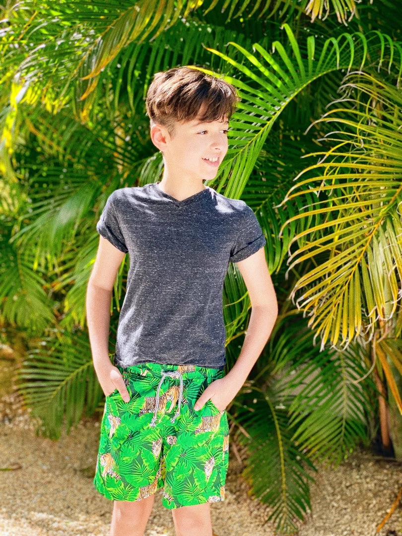 Wholesale π Lola + The Boys Boys Tiger Swim Shorts π 4 Lola + The Boys Boys Tiger Swim Shorts