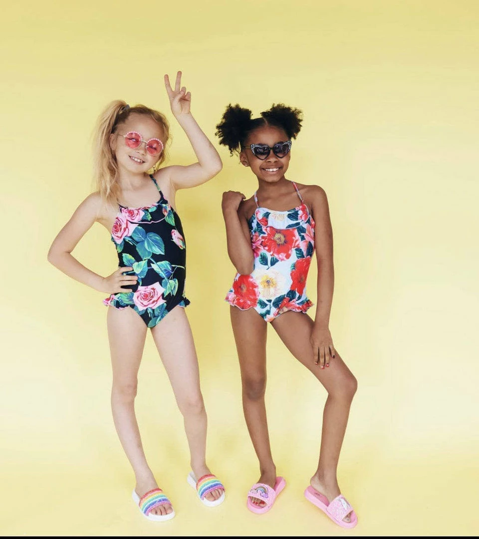 New โค๏ธ Lola + The Boys ๐ง Girls Floral Dream ๐ฉฑ Swimsuit ๐ 5 Lola + The Boys Girls Floral Dream Swimsuit