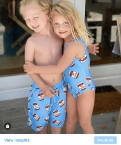 Lola + The Boys Girls Nutella Swimsuit