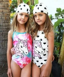 Lola & The Boys Unicorn Flip Tie Dye Swimsuit