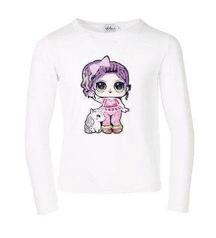 Promo ๐ Lola + The Boys ๐ง Girls Doll And Unicorn Long Sleeve ๐ Shirt ๐ฅฐ 3 Lola + The Boys Girls Doll And Unicorn Long Sleeve Shirt