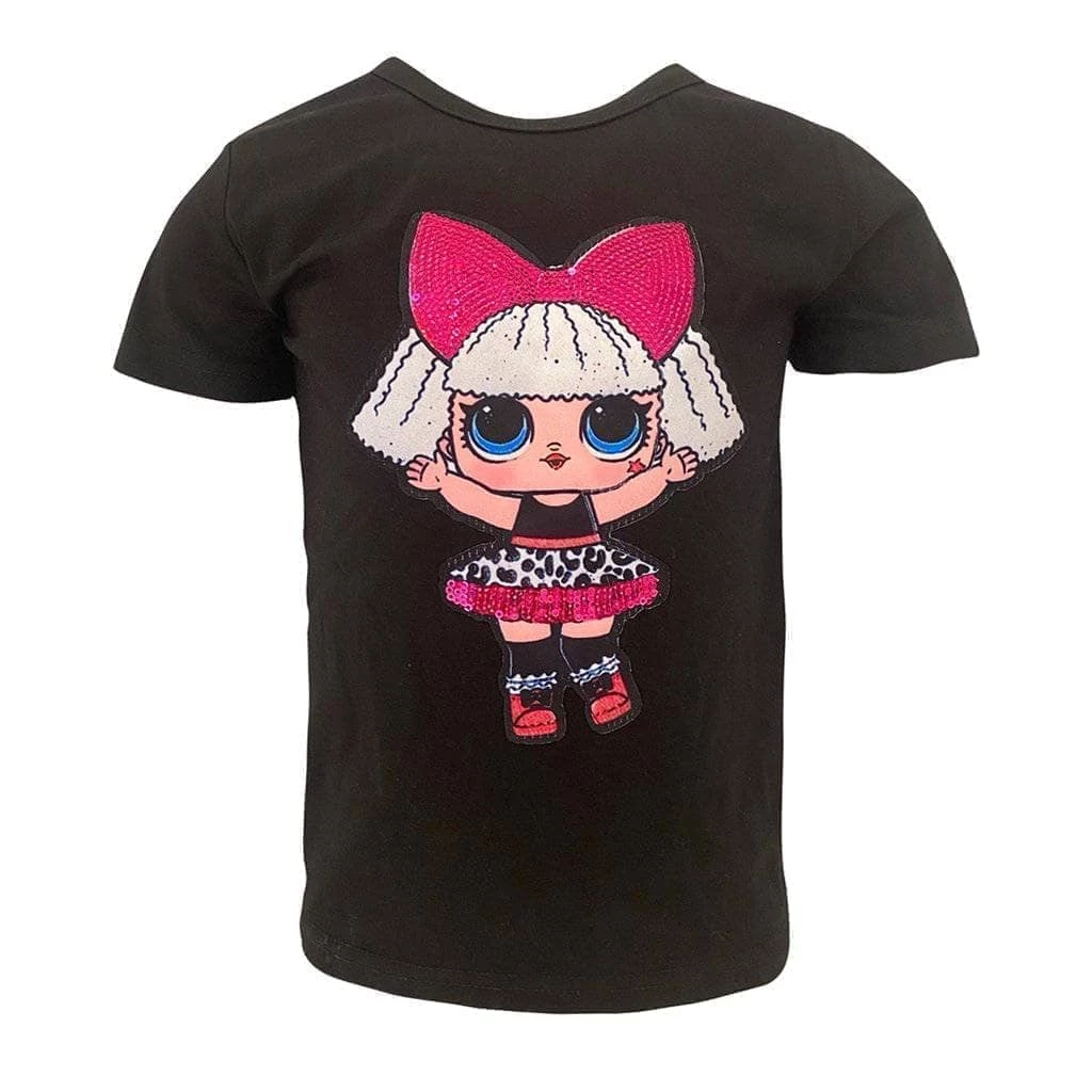 Hot Sale ๐ฅ Lola & The Boys ๐ง Girls Sequin Doll T-Shirt ๐ 7 Lola & The Boys Girls Sequin Doll T-Shirt