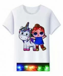 Lola + The Boys LED Rainbow Doll Tees