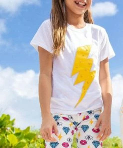 Lola + The Boys Lightning Bolt T-Shirt Girls