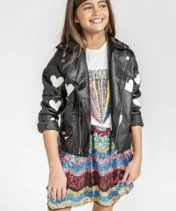 Lola + The Boys Sequin Dreamer Patch T-Shirt Girls