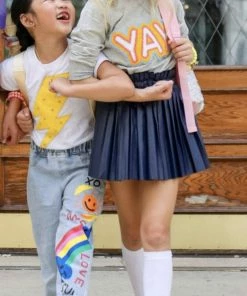 Lola + The Boys YAY Patch Sweatshirt