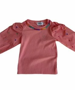 Lola + The Boys New Arrivals Gem Queen Puff Sleeve Blouse